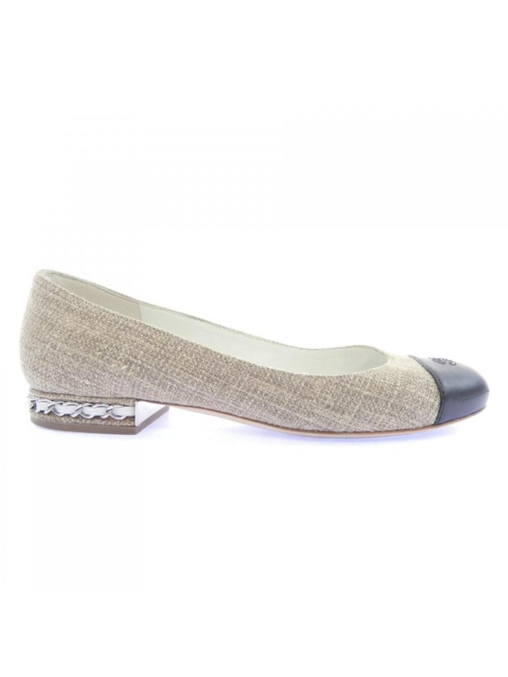 Chanel Flat Shoes Beige